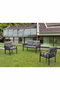 Hanah Home Nergiz 2+1+1 - Gris, Gris Oscuro